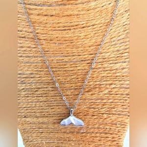 925 Silver whale necklace 17 inch